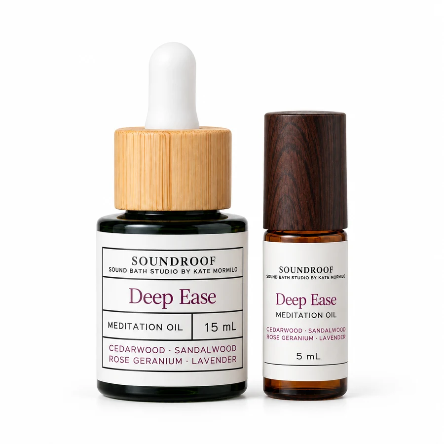SOUNDROOF Deep Ease 15 ml pipette bottle and 5 ml roller