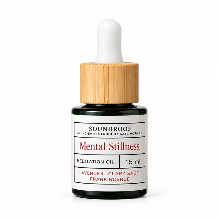 Single SOUNDROOF Mental Stillness 15 ml pipette bottle, illustrating the HKD 250 bottle option